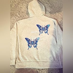 Hoodie with butterflies
